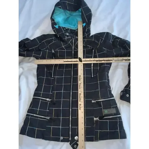 Burton Dry Ride Snowboarding Ski Jacket Hooded Shell Full Zip Womens Small - Picture 6 of 8